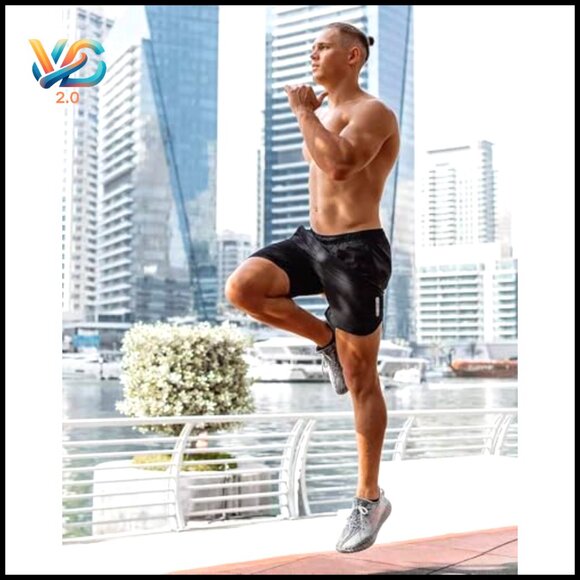 Men's Athletic Shorts 7-Inch Inseam Quick Dry Lightweight Running Workout - Picture 2 of 7